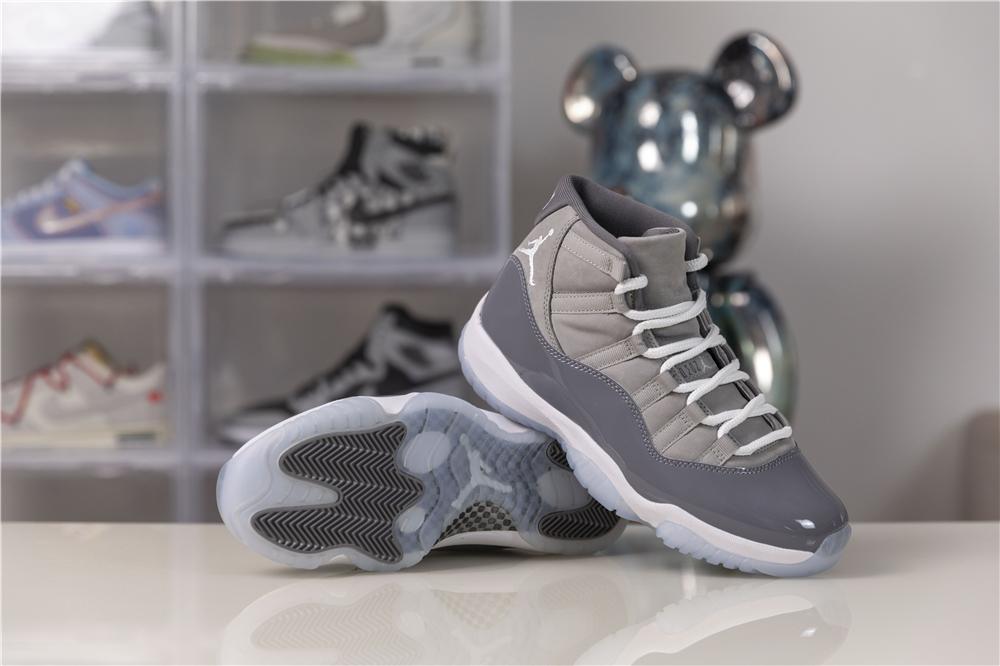 PK GOD Air Jordan 11 cool grey retail materials ready to ship